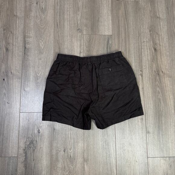 J.Crew 5.5'' Pier Short Men L Dark Gray Cotton-Linen blend Elastic Waist Zip Fly - Picture 6 of 8